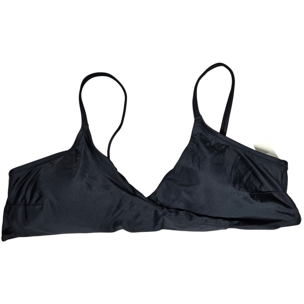 Aerie Real Good‎ Scoop Twist Front Black Bikini Top XXL NWT